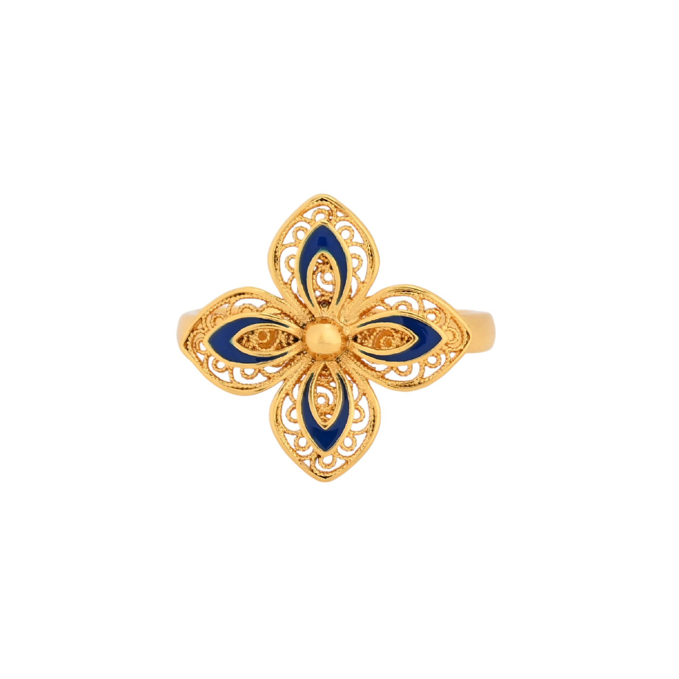 Blue Flower Ring