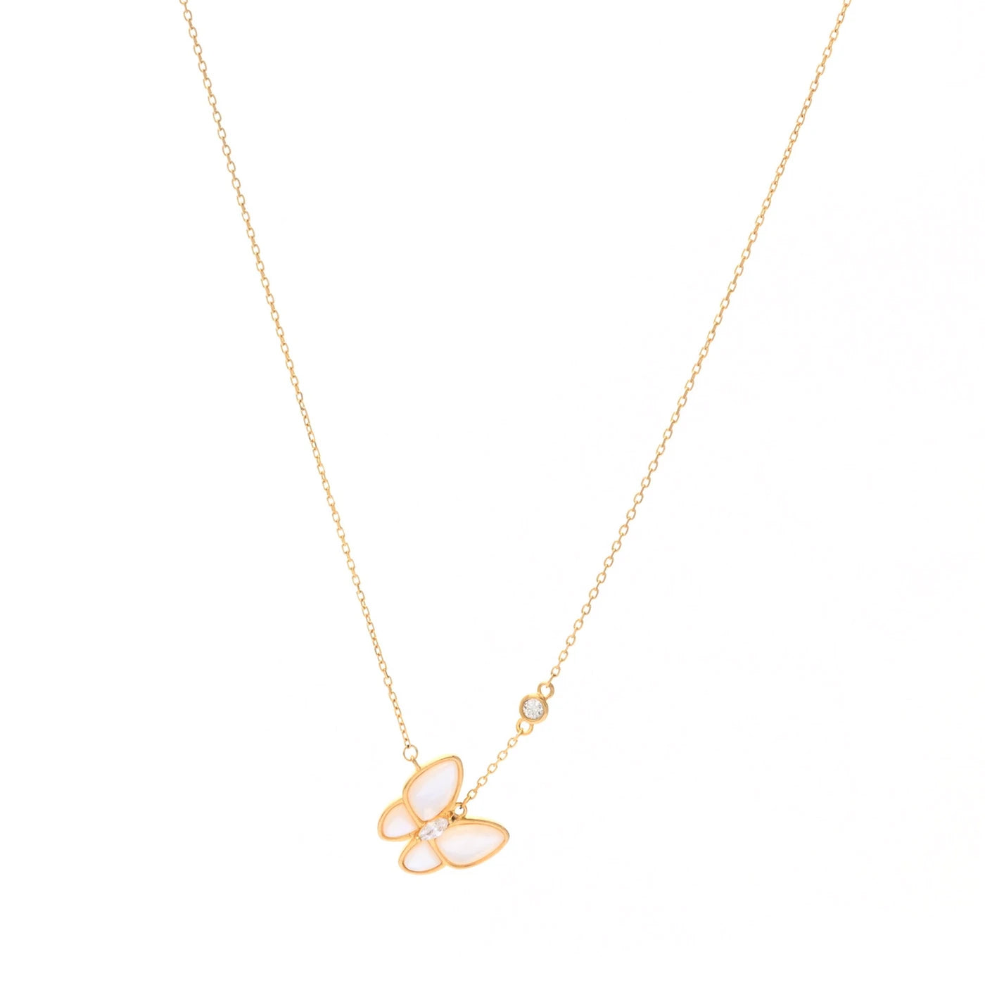 Collier Papillon Nacré.