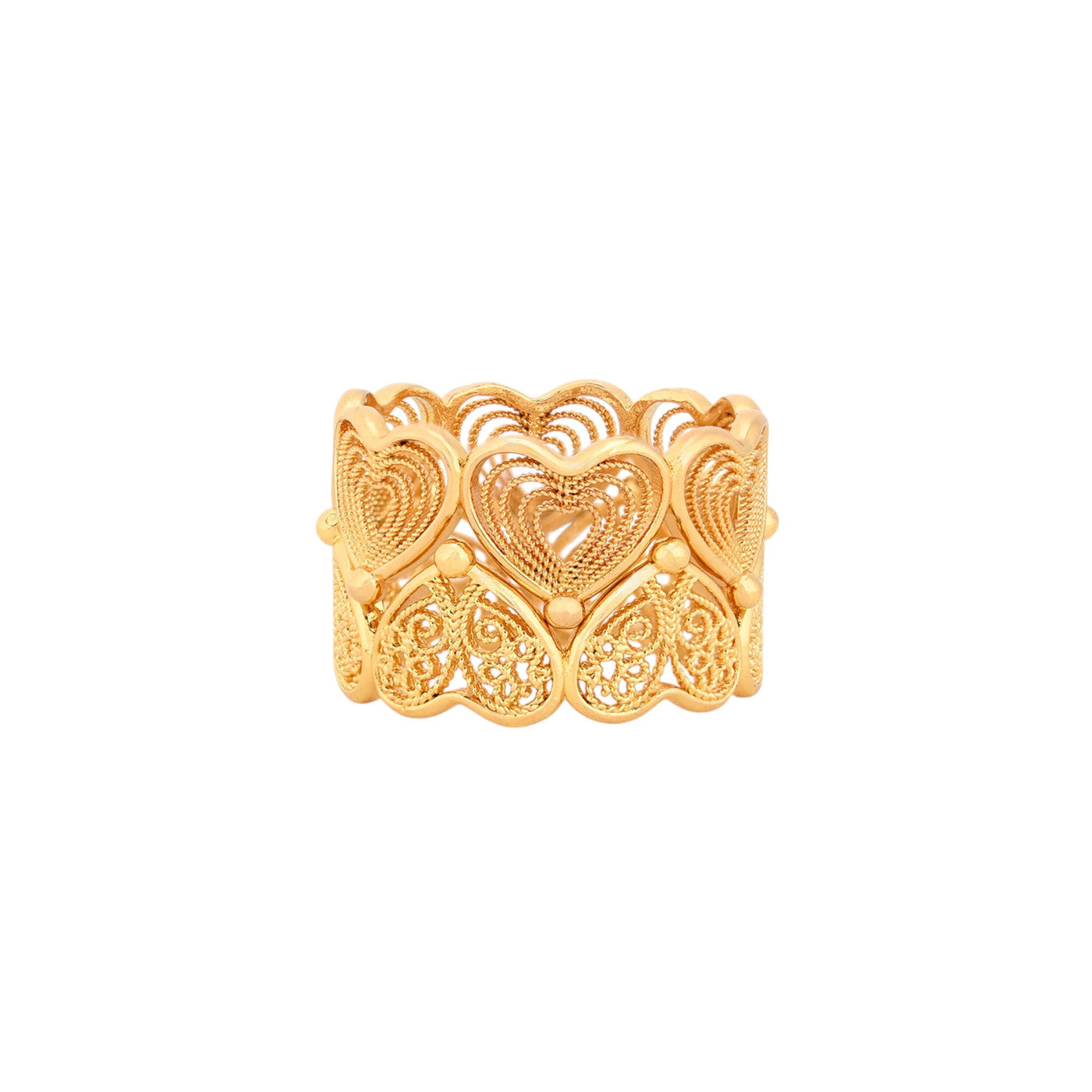 Bague double coeurs