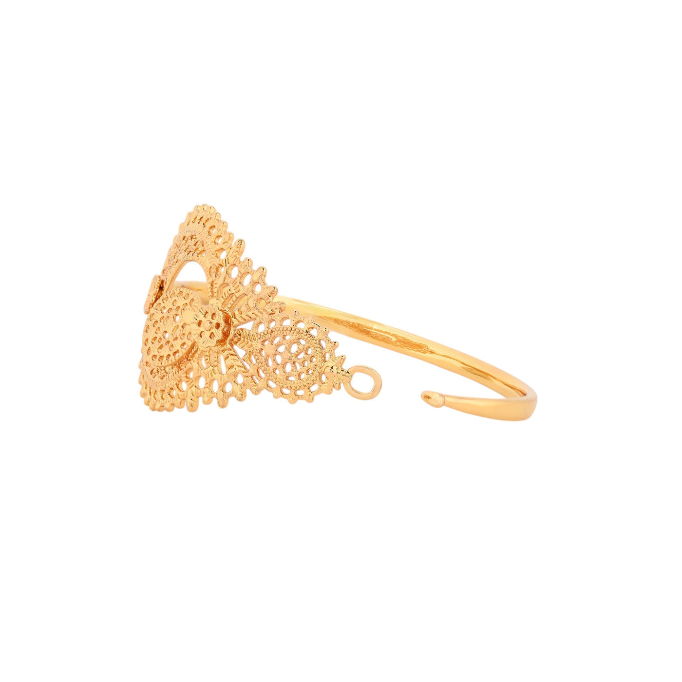 Bracelet Rigide Reine – Doré Filigrané