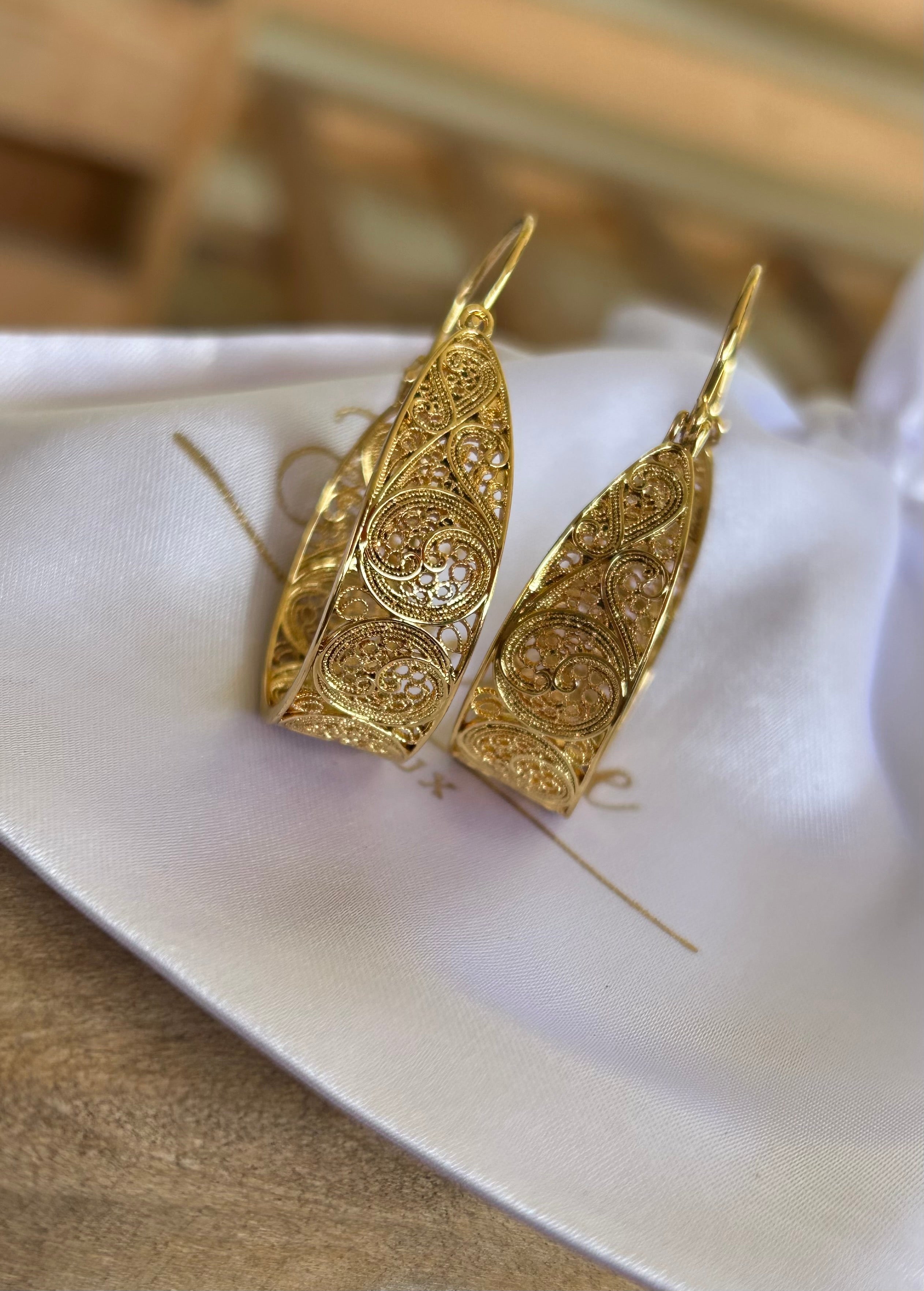 Boucles d’oreilles Lúzia Dorée