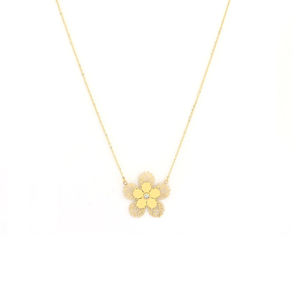 COLLIER FLEUR FLOCON.