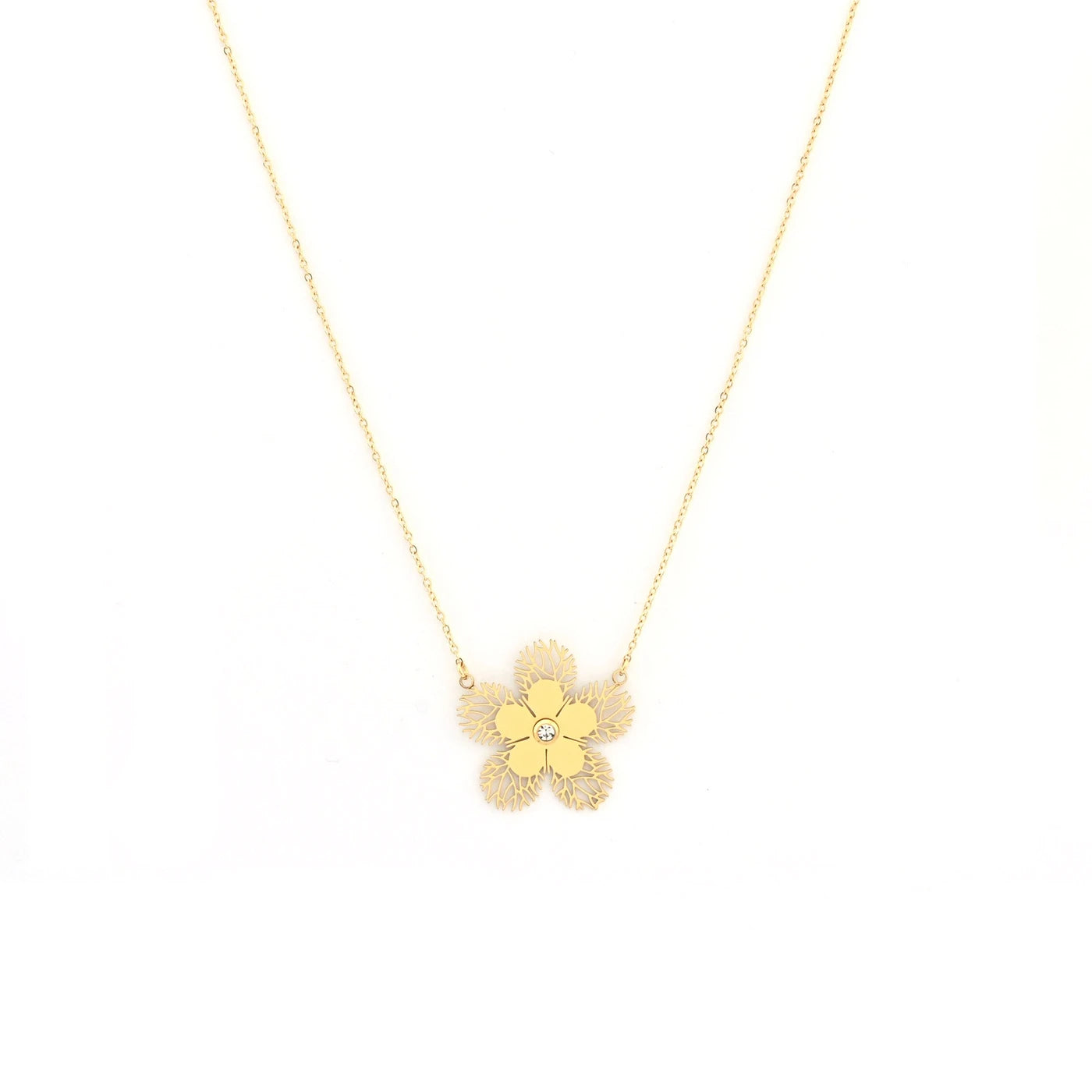 COLLIER FLEUR FLOCON.