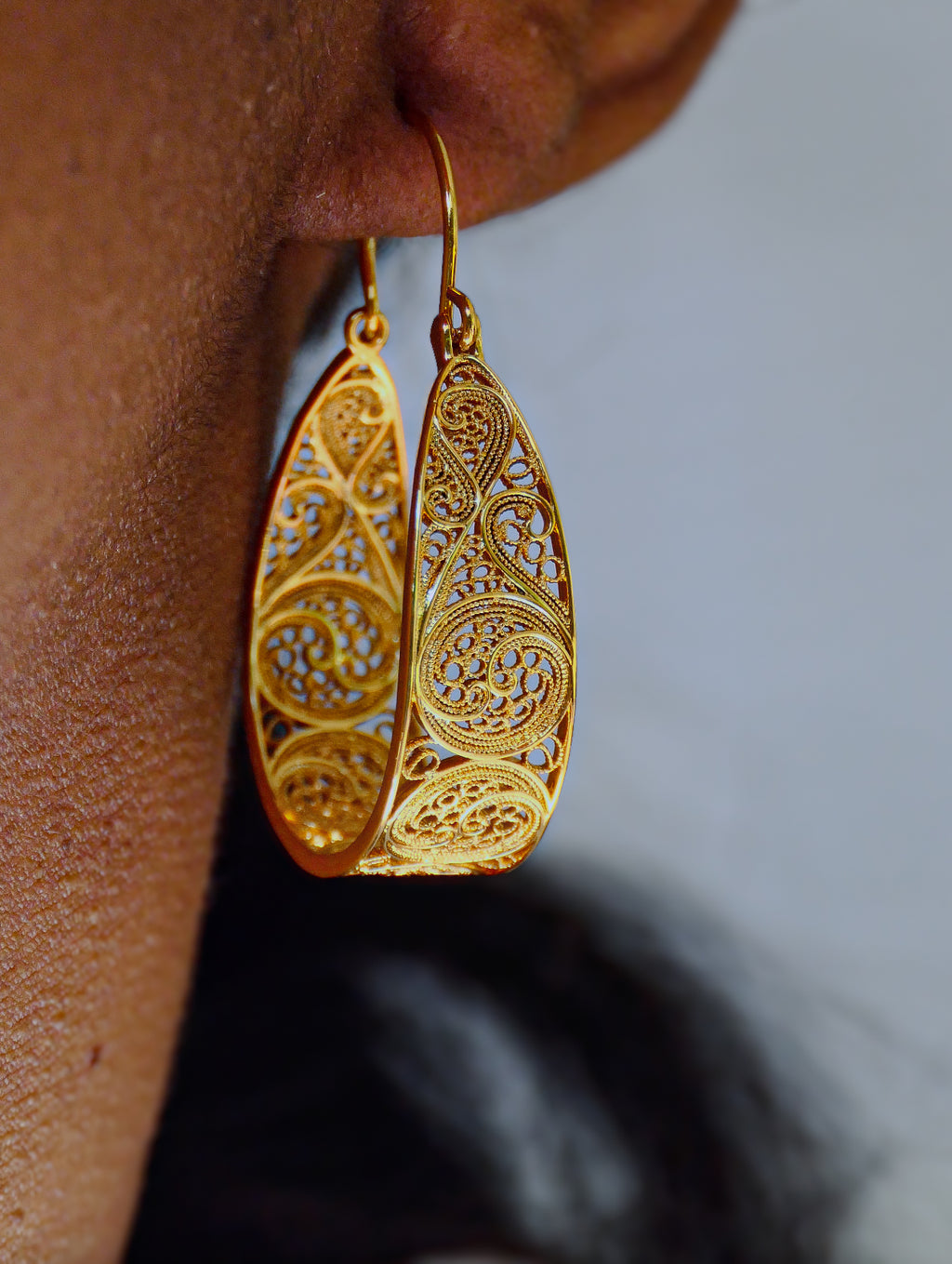 Boucles d’oreilles Lúzia Dorée