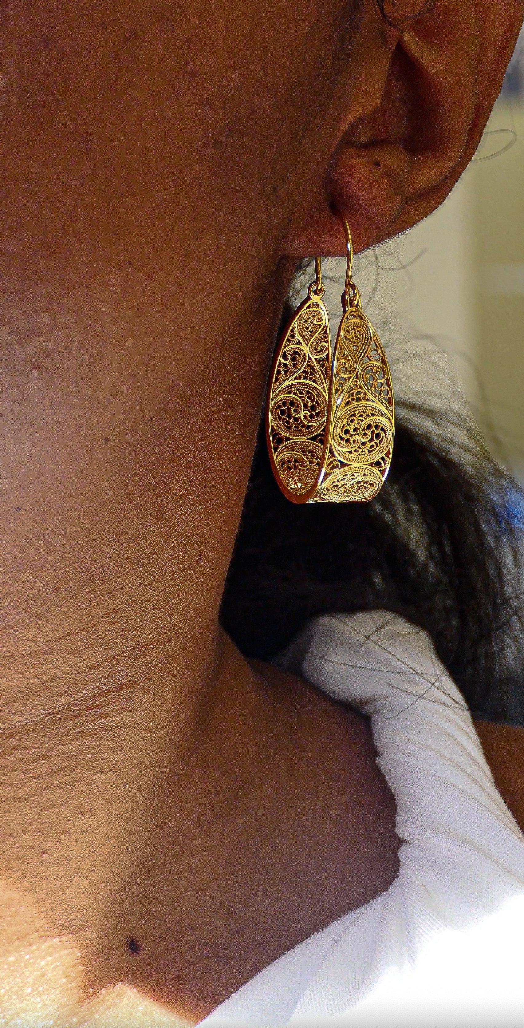 Boucles d’oreilles Lúzia Dorée