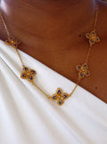 Collier Fleurs Bleues
