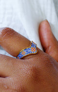 Bague Azalée rouge ( 19 à 20mm )