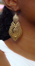Boucle d'Oreille REINE (6cm).