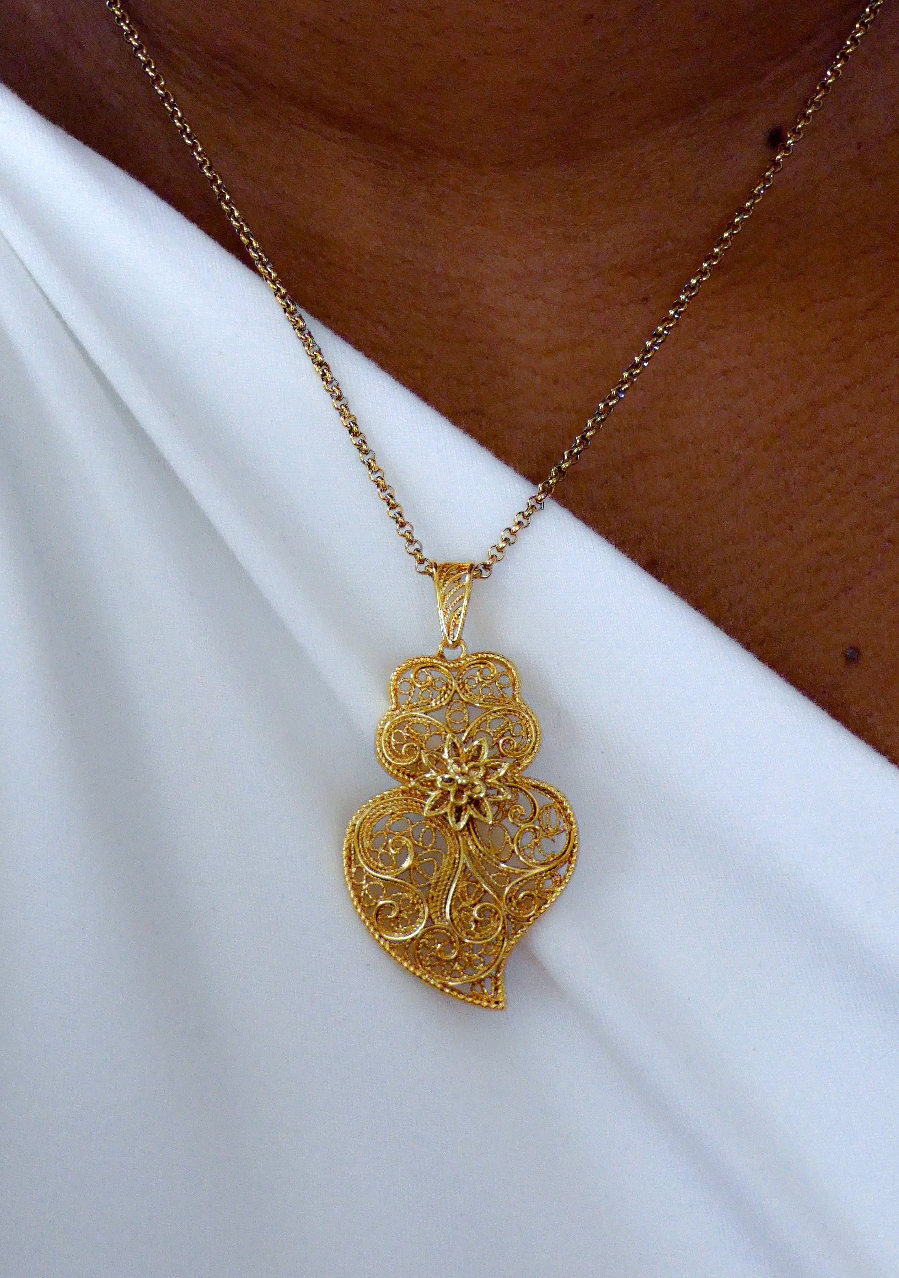 Collier Coeur de Viana (4cm).