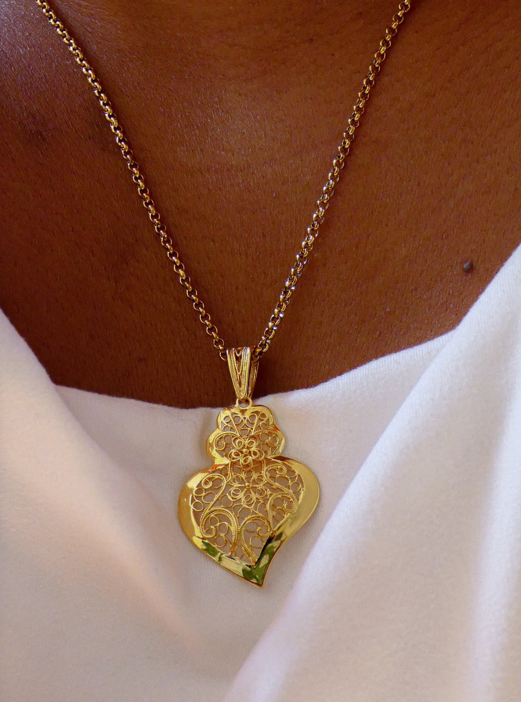 Collier Coeur de Viana ( 3 cm).