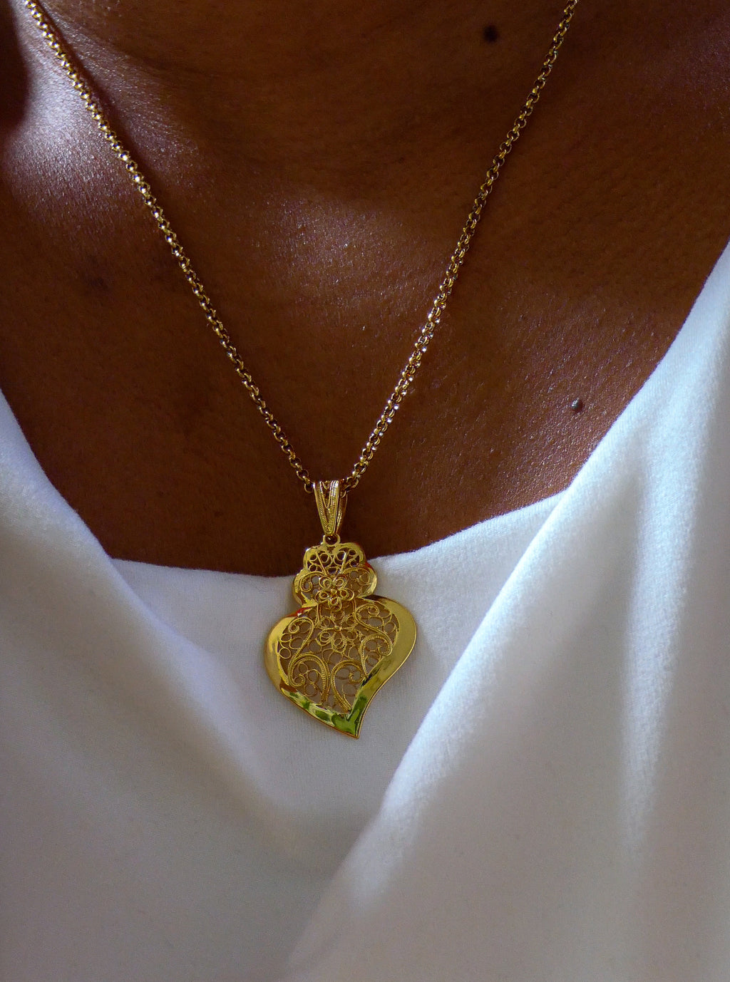 Collier Coeur de Viana ( 3 cm).