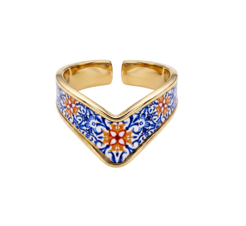 Bague Azalée rouge ( 19 à 20mm )