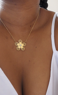 COLLIER FLEUR FLOCON.
