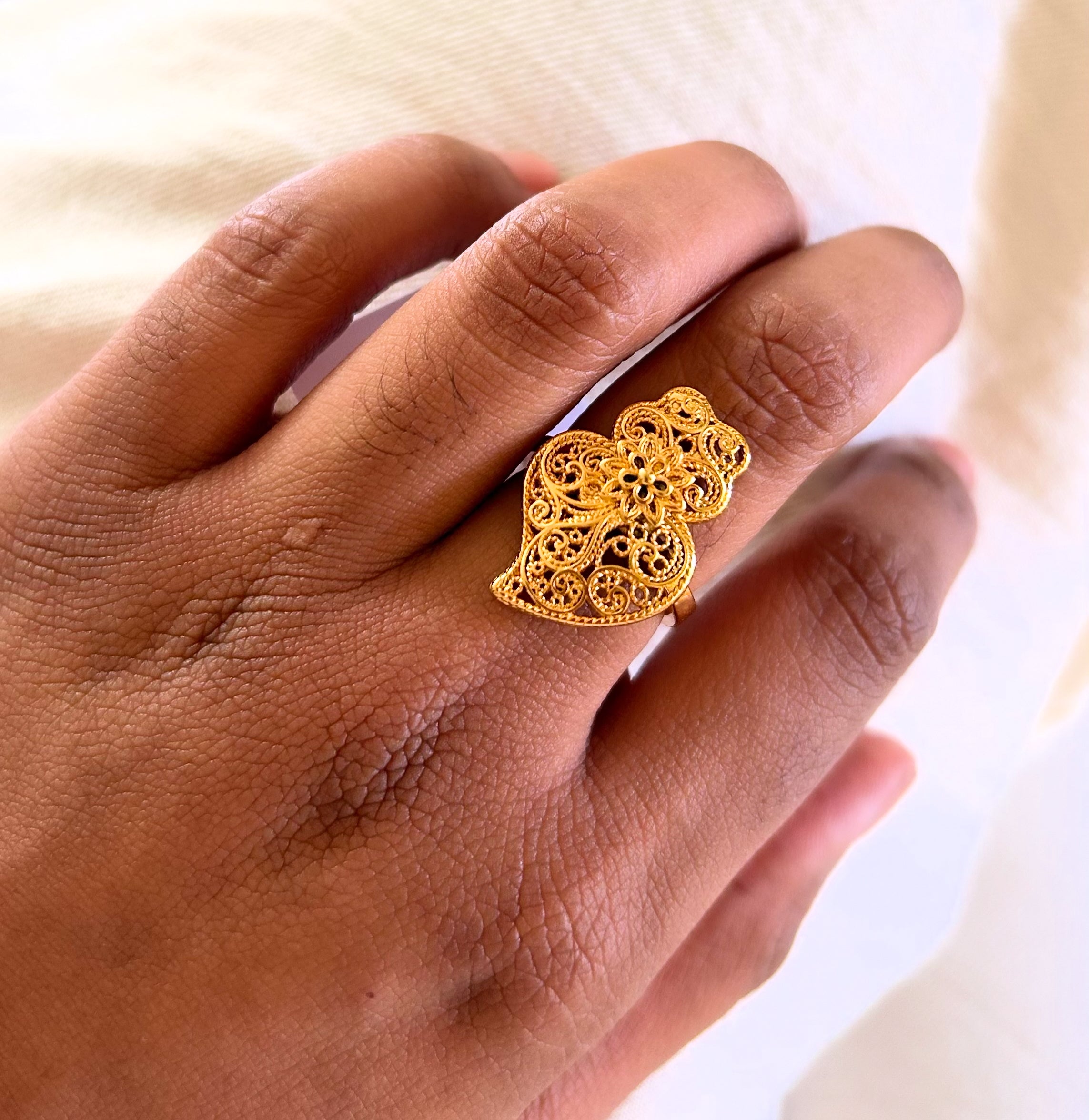 Bague - Coeur de viana - Fleur simple