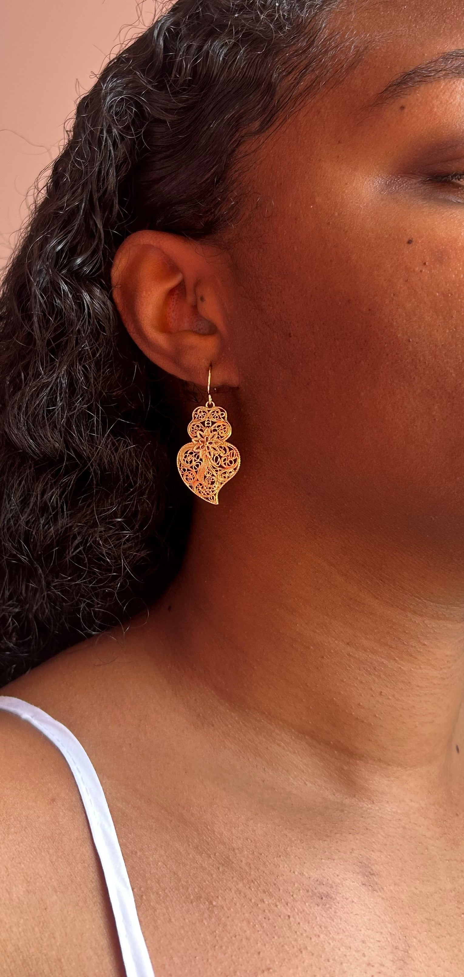 Boucle d'oreille Coeur de viana