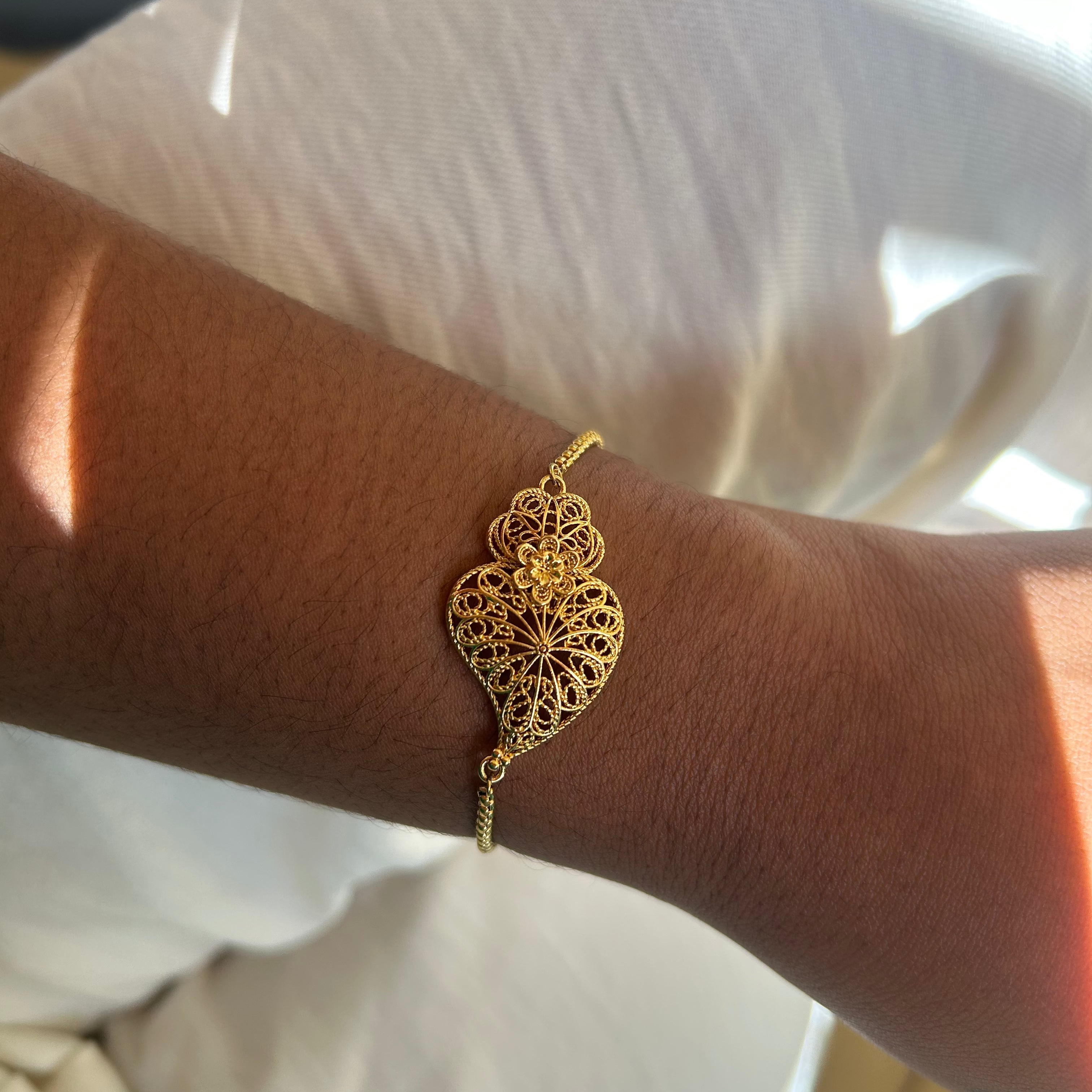 Bracelets Cœur de Viana - Fleur Tournesol.