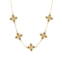 Collier Fleurs Bleues